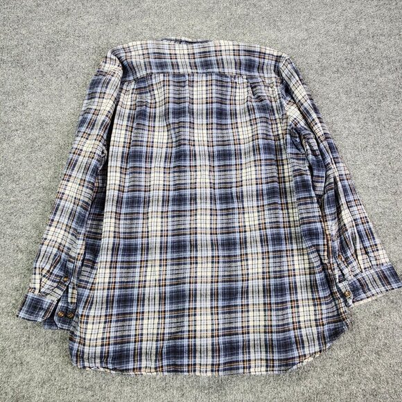 Carhartt‎ Button Down Shirt Multicolor 2XL Men Work Plaid Trumbull Relaxed Fit - Picture 8 of 10